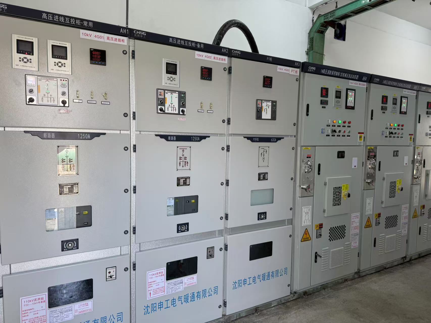 高壓消防巡檢成套設(shè)備東莞九豐能源項目高壓雙電源互投柜，高壓PT柜，高壓消防泵控制柜（含機械應(yīng)急啟動裝置）